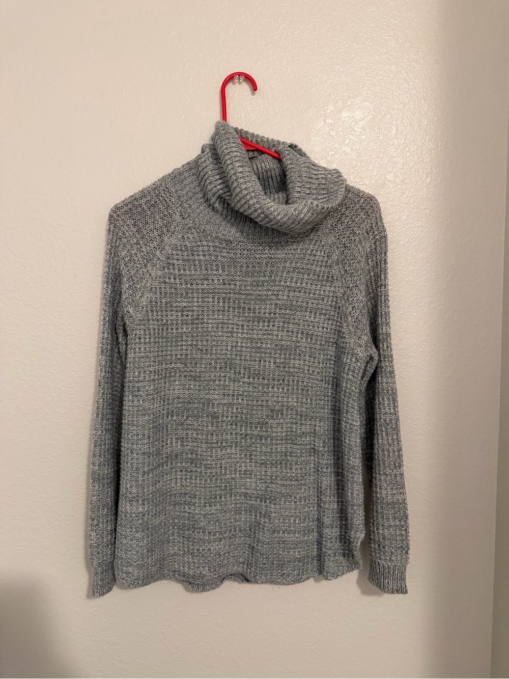 It's Our Time Heather Gray Cowl Neck Sweater